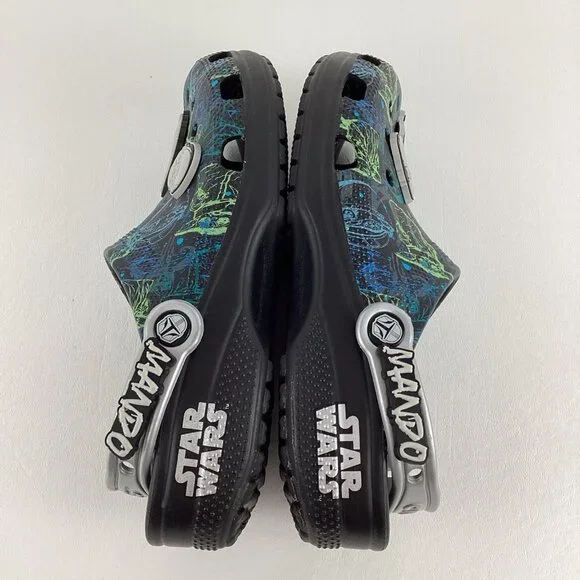 Crocs Star Wars Mandalorian Jibbitz Men Sz 6 Women 8 Unisex Slip On Sandal Shoe - Picture 6 of 10